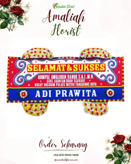 Papan Bunga Ucapan Selamat Wedding Venue Sentul